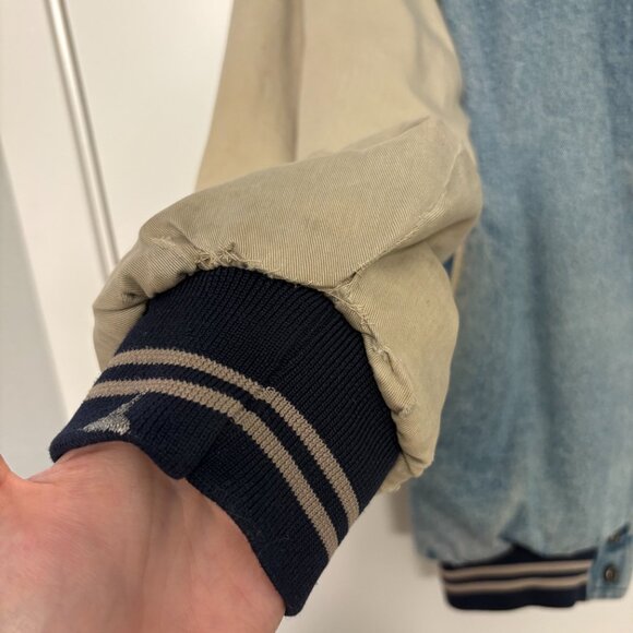 North Bay LTD Vintage Imperial Palace Las Vegas Denim Bomber Jacket - Picture 7 of 10